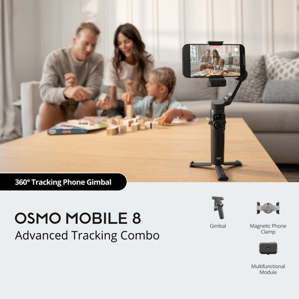DJI Osmo Mobile 8 Advanced Tracking Combo Handheld Gimbal Smartphone Stabiliser