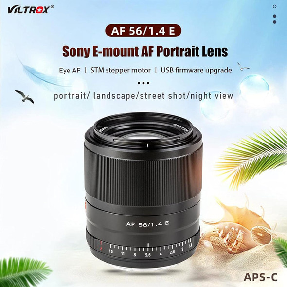 Viltrox AF 56mm F1.4 E Portrait Prime Lens for Sony E-mount 