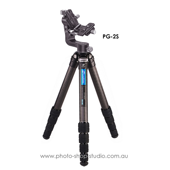 Leofoto LS-365C+PG-2S Carbon Tripod with Folding Gimbal Head (Black)