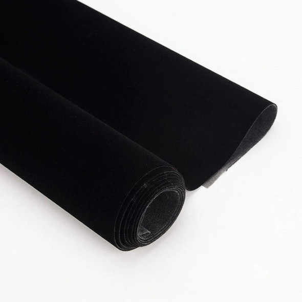  Fotolux 1.5m x 2m Black Thick Light Absorbing Non-reflective Background Flocking Cloth (Roll) 