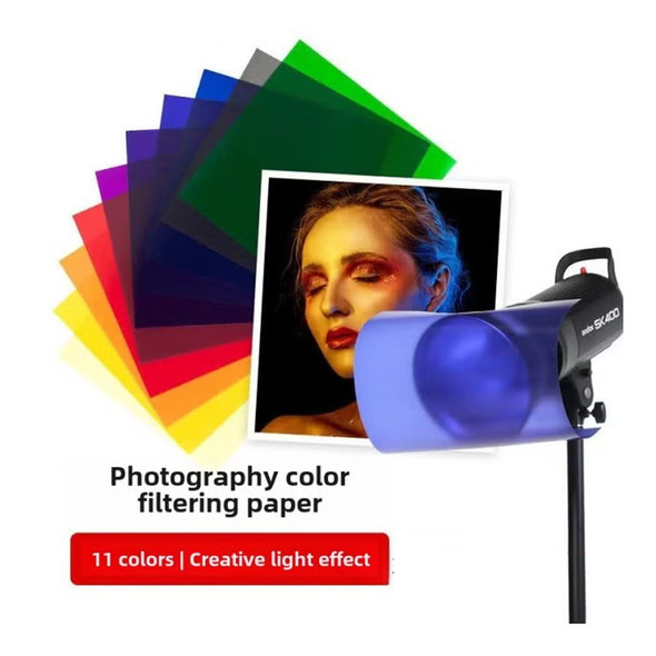 Fotolux CG-11  30x30cm 11pcs Colour Gels Set for Special Effects /Colour Correction
