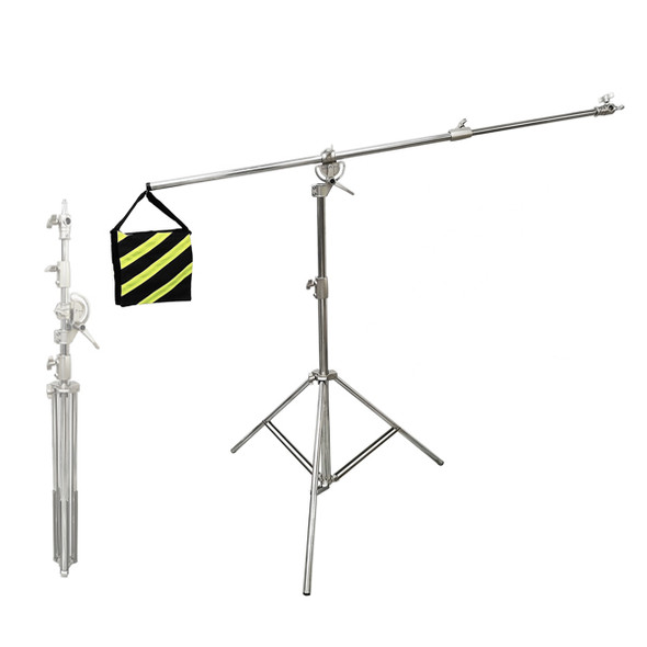  Fotolux 2x BS2158SS Stainless Steel Hybrid Boom Stand (3.6m tall) -Bulk Buy ($171.30 each)