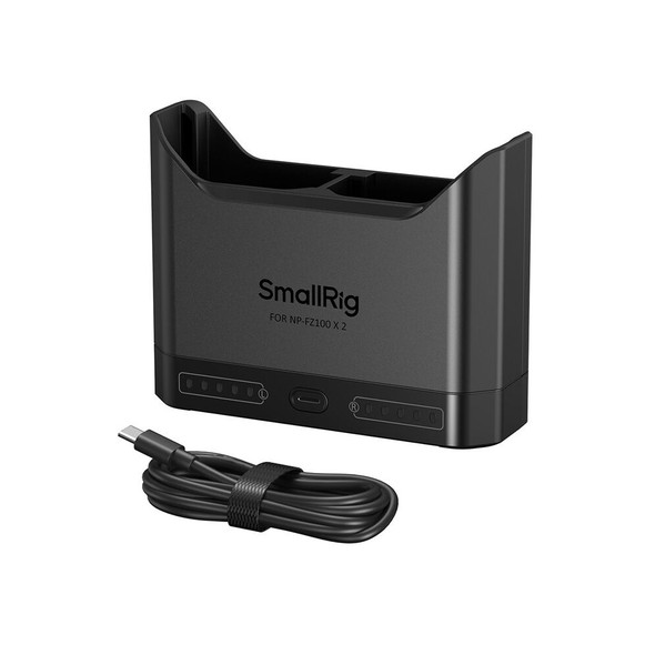 SmallRig 5489 22.5W USB-C Fast Dual-Slot Battery Charger for Sony NP-FZ100