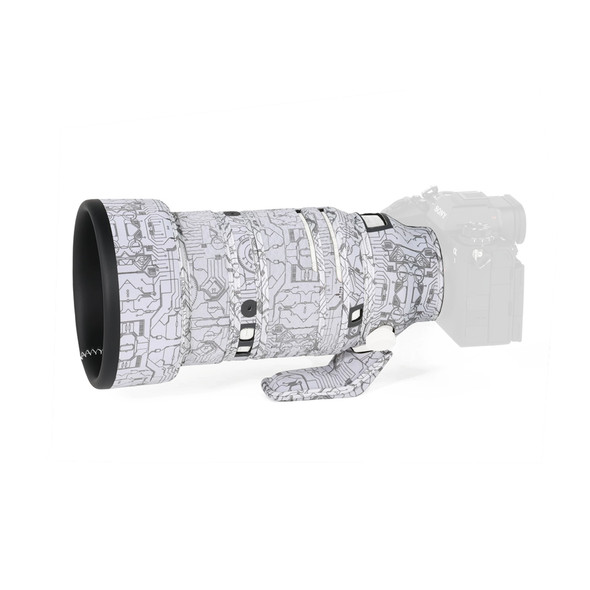 Fotolux 50150W Camouflage Lens Coat for Sony FE 50-150mm F2 GM Lens (Electric White)