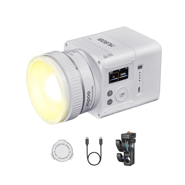 Godox 3x ML80Bi Bi-Color Portable LED Video Three Light Kit (with ML-BA 6600mAh Battery) 