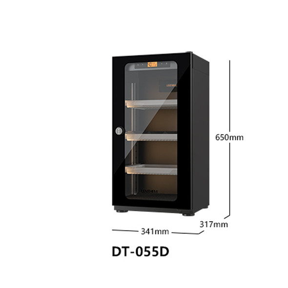 Lenthem DT-055D 50L Small Auto-Dehumidifier Digital Dry Cabinet (Black) 
