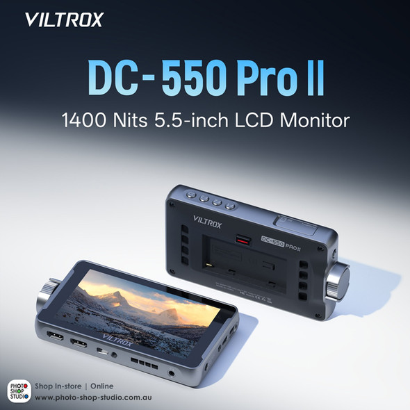 Viltrox DC-550 Pro ll  5.5" 1400Nits  4K HDMI 2.0 3D LUT Touchscreen Camera Video LCD Monitor with NP-F550 Battery 
