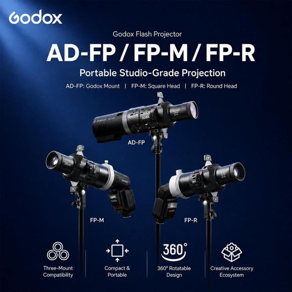 Godox AD-FP-36° Kit Godox Mount Flash Projector with 36° Lens for AD300Pro , AD300Proll 