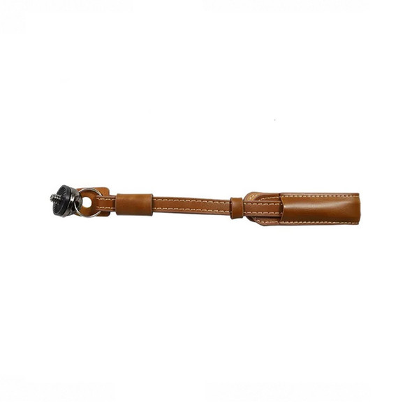 Fotolux X5M-BN Camera Wrist Strap with 1/4" Screw for DJI Pocket 3, Insta360 X4 Air & Compact Cameras - Brown