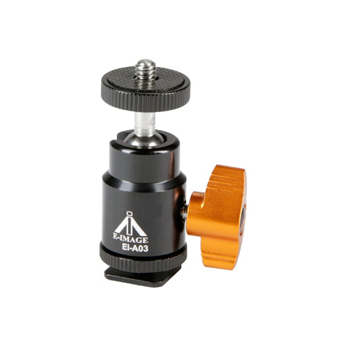 E-Image EI-A03 Mini Ball Head with Shoe Mounts and 1/4-inch Threads