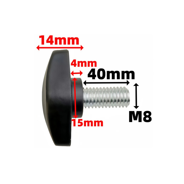 Fotolux M8-40 M8 x 40mm Replacement T-Wing Locking Screw 