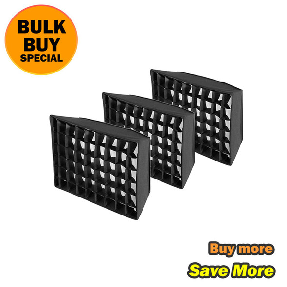 Fotolux 3 x  43 x 30cm Quick Set Up LED Light Panel Softbox with Grid for Godox LED260CPro