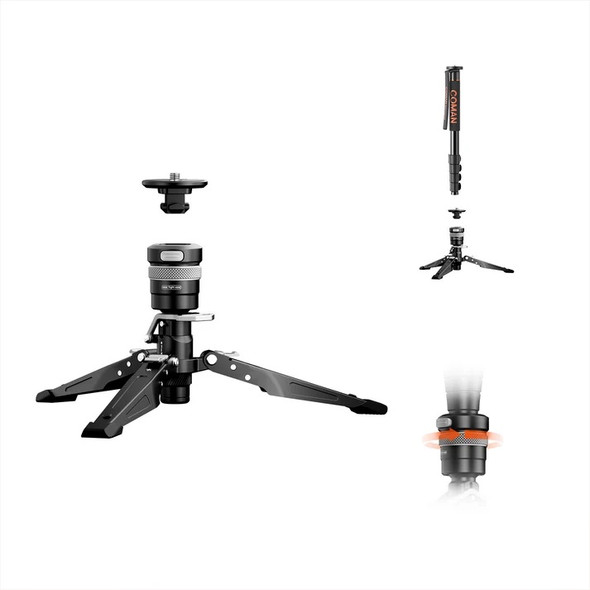 Coman MT15 Pro Quick-Release Monopod Foot Support 44 lb Load