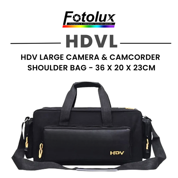 Fotolux Large HDV Camera & Camcorder Shoulder Bag - 52 x 21 x 25cm