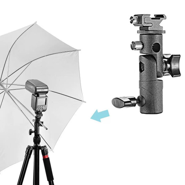 Fotolux Speed Light Hot Shoe Bracket Umbrella Flash Holder FLH-E