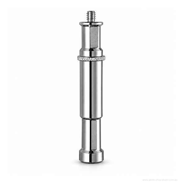 Fotolux DL-203A steel 16mm spigot to 1/4-20 male adapter complete view