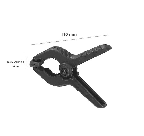 Fotolux BC-4 Black 4" 11cm Background Clamp