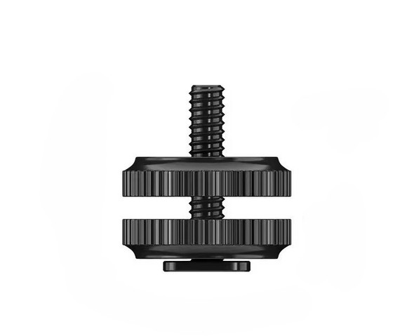 Fotolux SC-12 Camera Flash/ LED Light 1/4" Screw Double Ring Lock Hot Shoe Adapter