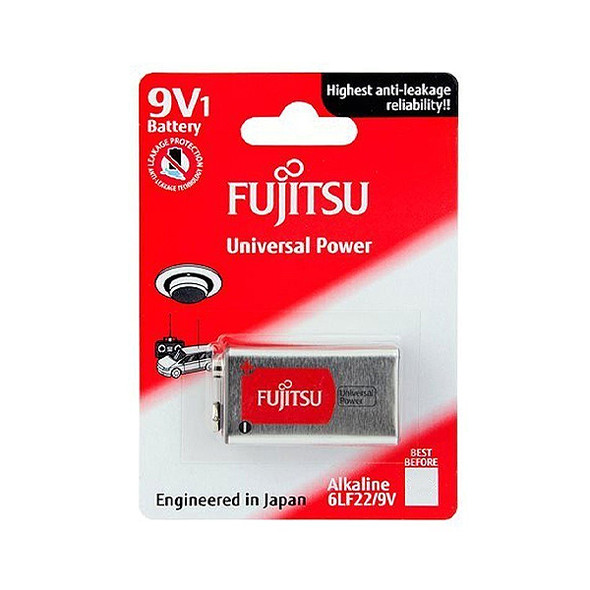 Fujitsu 6LF22 9V Alkaline Battery (MN1604)