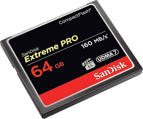 SanDisk Extreme Pro 64GB 1067X 160MB/s Compact Flash CF Memory Card