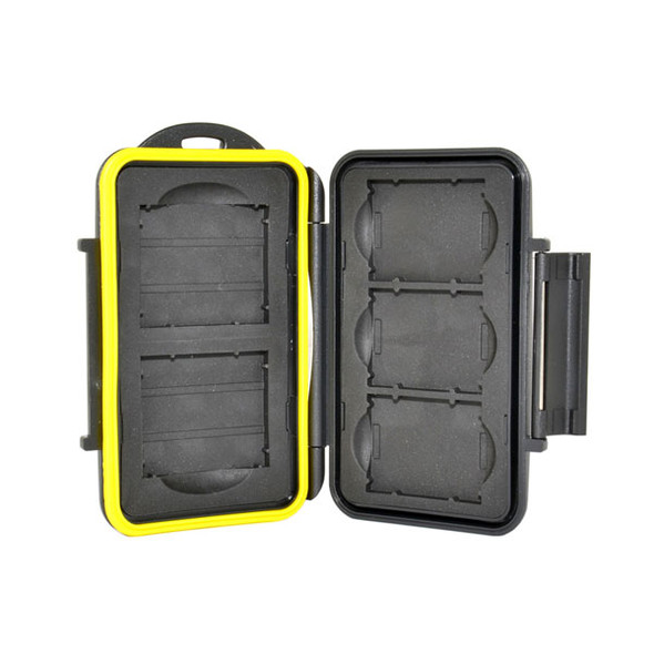 JJC MC-XQDCF5 Rubber sealed Water Proof Card Case for 2 x CF, 3 x XQD Cards