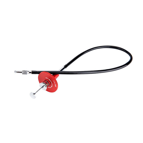 JJC Spring Cable Release (Threaded, 40cm, Red)