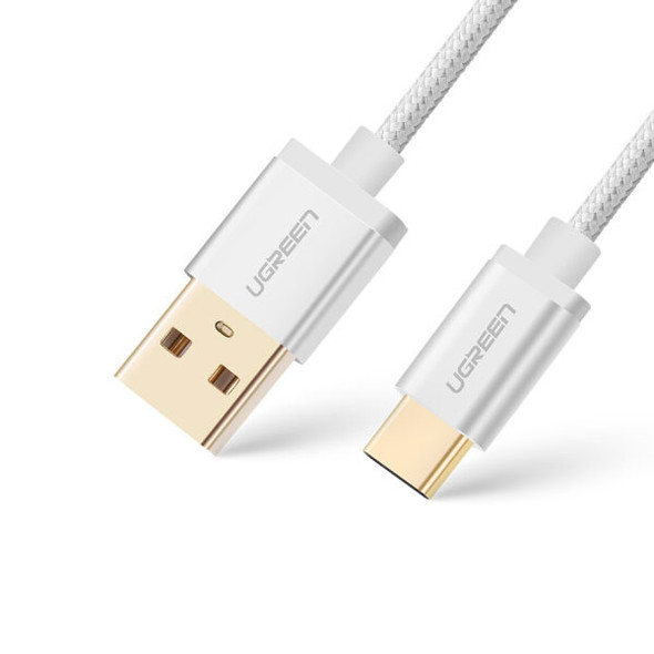 UGREEN USB2.0 to Type C Data/ Charging Cable 1m (Silver White)