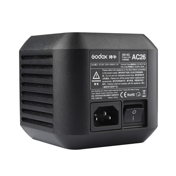 Godox Wistro AC Power Source Adapter AC-26 for AD600Pro Witstro Outdoor Flash 