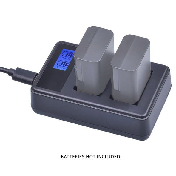 Fotolux D1-NP-FW50 Dual Battery Charger for Sony NP-FW50 (USB)