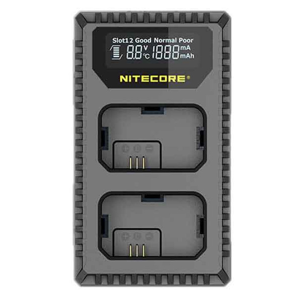 Nitecore USN1 USB Dual-slot Camera Battery Charger for Sony NP-FW50 