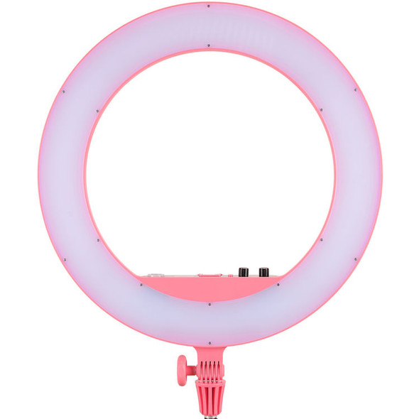 Godox LR160 18W LED Ring Light (3300-8000K) - Pink