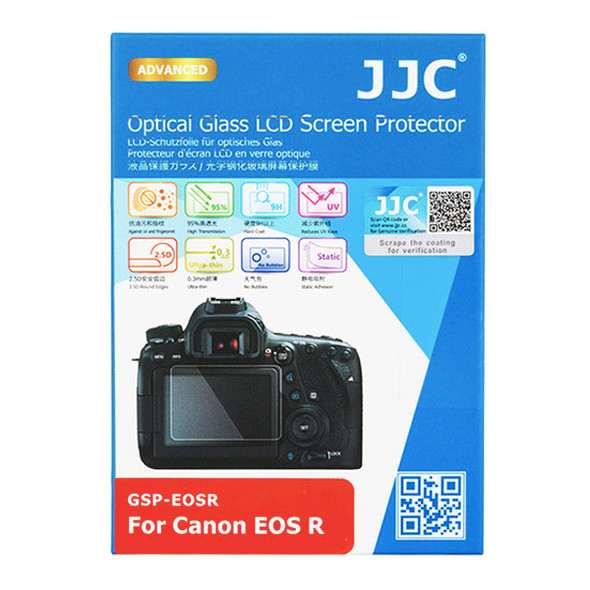 JJC GSP-EOSR Ultra-Thin Optical Glass LCD Screen Protector for Canon EOS R (Adhesive) 