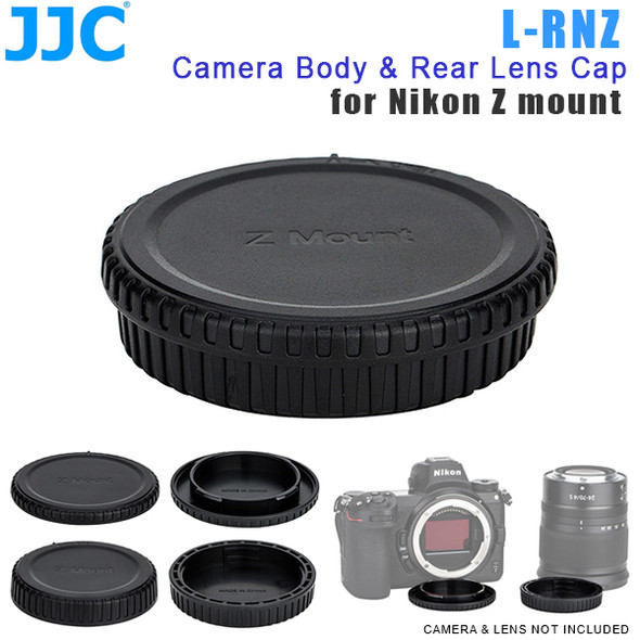  JJC L-RNZ Camera Body & Rear Lens Cap for Nikon Z mount ( Z6 , Z7 / Replaces Nikon BF-N1 & LF-N1)