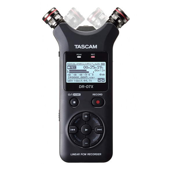 ascam DR-07X Stereo Handheld Digital Audio Recorder and USB Audio Interface (Adjustable , 2 Tracks , 2 channel)