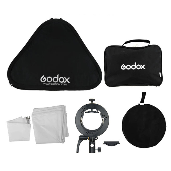 Godox SGUV6060 S2B Bracket + 60 x 60cm Quick Set Up Softbox Kit