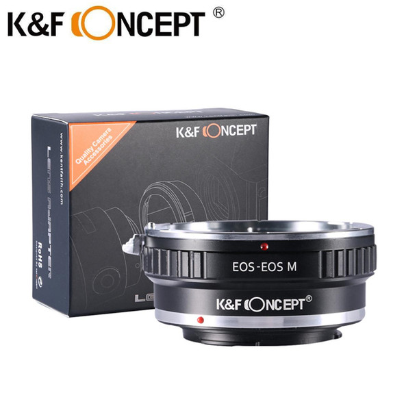  K&F Concept KF06.124 Lens Adapter for Canon EF Lenses to Canon EOS M Camera (EOS-EOS M)