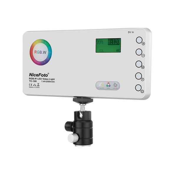 Nicefoto TC-168 RGB Pocket LED Video Light (2800-9900K) #640183