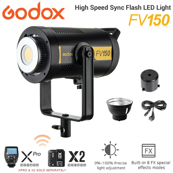 Godox FV150 150W Hybrid 2 in 1 High Speed Sync Flash LED Light