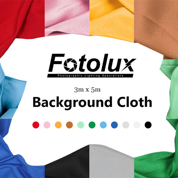 Fotolux 3m x 5m  Washable Background Muslin Cloth