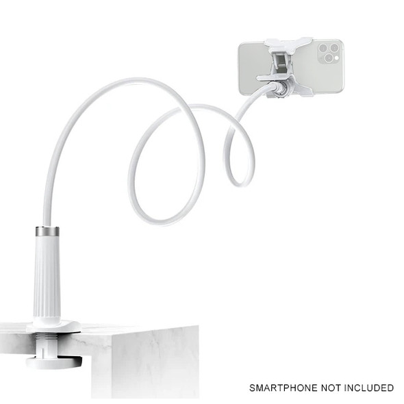 Ugreen LP113 Gooseneck Flexiable Desktop Smartphone Holder Clamp (White)