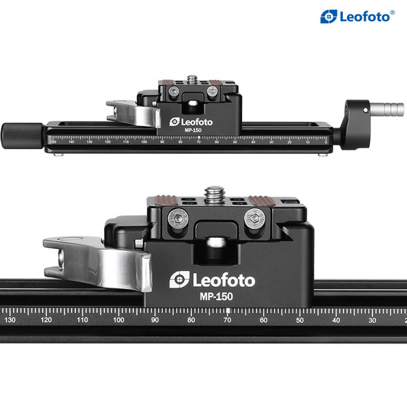 Leofoto MP-150 Macro Focusing Rail slider with NP-50 Plate (Lever Release Clamp)