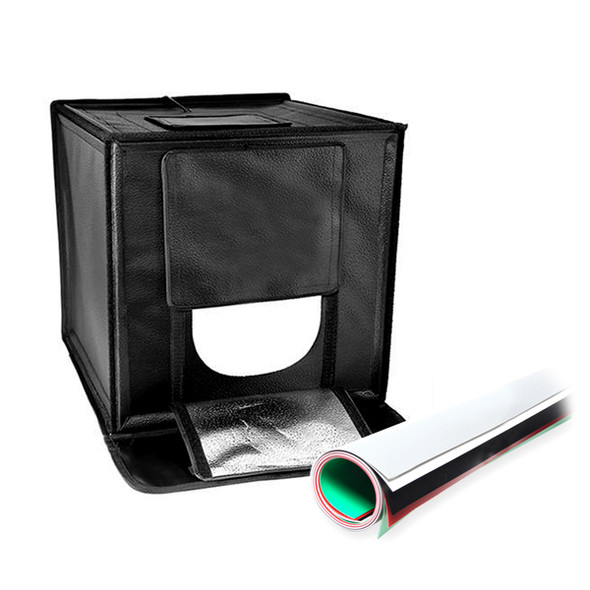 Fotolux LED770 Easy Fold Portable LED Light Tent Products photography ( 77 x77 x 77cm ) with 5 colours PVC