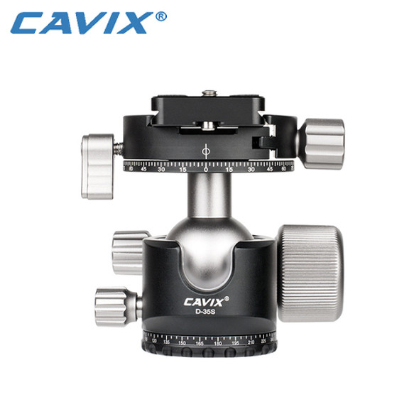 Cavix D-35S Low Profile Ball Head with Panning Clamp