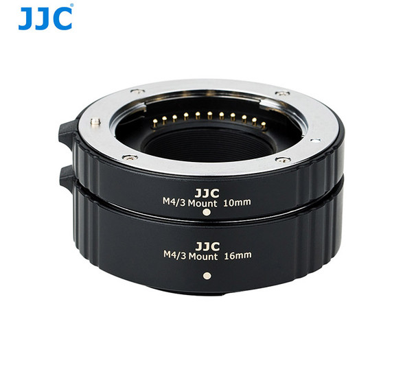 JJC AET-M43SII 2 Ring Auto-Focus AF Macro Extension Tube for Panasonic & Olympic M4/3 mount