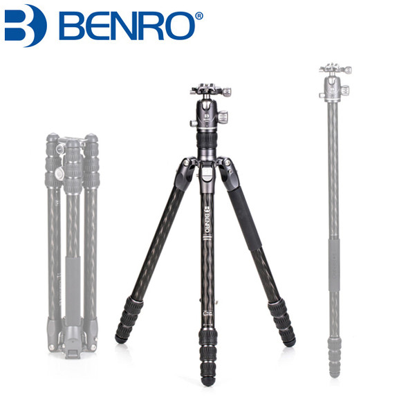 Benro FRHN24C+ VX25 Rhino #2 Transfunctional Carbon Fiber Tripod / Monopod with Ball Head (Max Load 18kg)