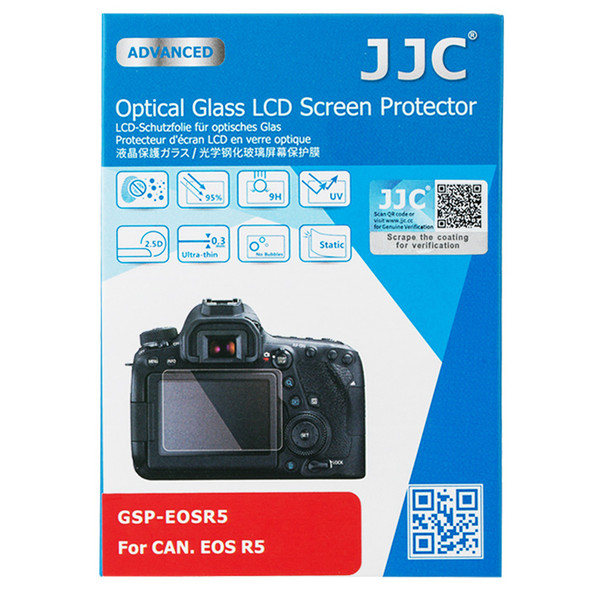 JJC GSP-EOSR5 Ultra-Thin Optical Glass LCD Screen Protector for Canon EOS R5
