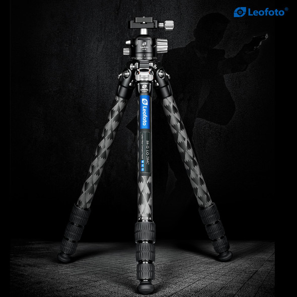 Leofoto LQ-284C+LH-36 Mr.Q  series Med-size Carbon Fibre Tripod with Centre column (Max Load 10kg , Twist Lock)