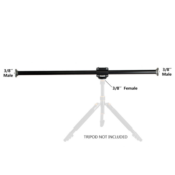 Fotolux TCB100 Dual Mount Cross Bar (1m) for Tripod Flat Lay photography