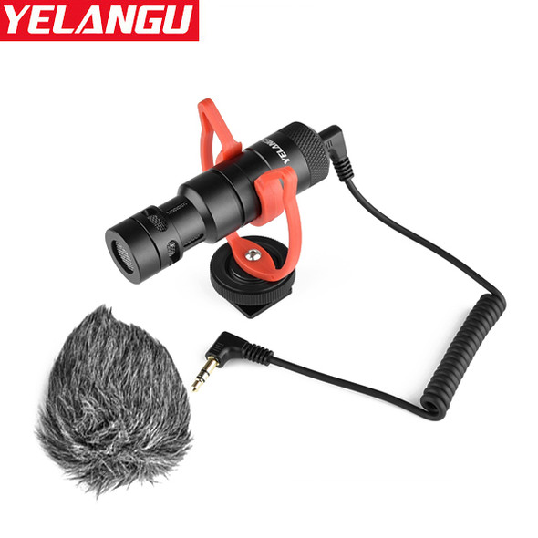Yelangu MIC10 Compact Cardioid Microphone (3.5mm Connector) for Smartphone / Camera