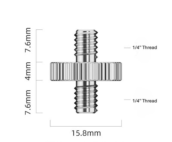 Fotolux SC-10  1/4" Male to 1/4" Male Stud Adapter Converter